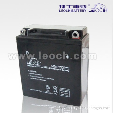LEOCH Maintenance Free Motorcycle Battery With 12V5AH